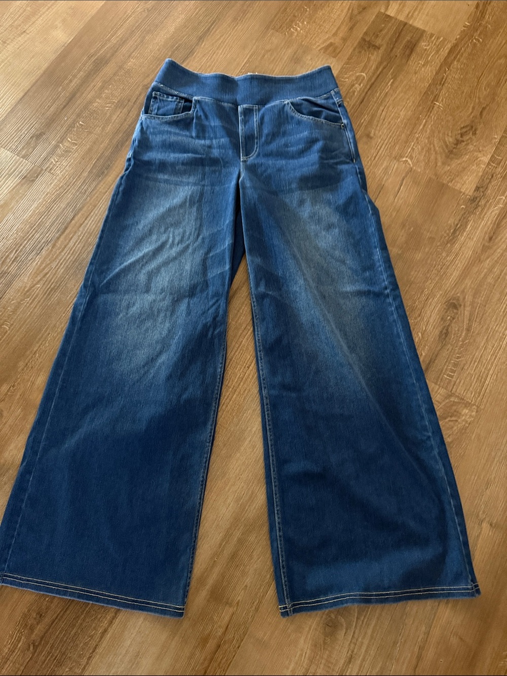 Wide Leg Women Jeans - Blue